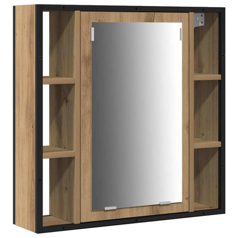 Produktbild för Badrumsmöbelset 4 st Artisan Ek 33 x 33 x 185,5 cm