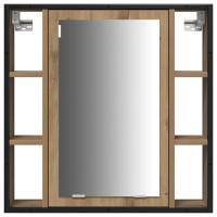 Produktbild för Badrumsmöbelset 4 st Artisan Ek 33 x 33 x 185,5 cm