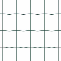 Produktbild för Euro Stängsel med Betongfundament 25 x 0,6 m PVC-belagda stål