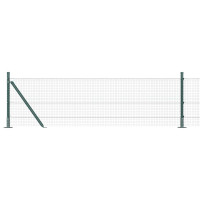 Produktbild för Svetsat Stålstaket med Betongbas 25 x 0,5 m PVC-belagda stål