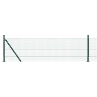 Produktbild för Svetsat Stålstaket med Betongbas 100 x 0,6 m PVC-belagda stål