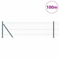 Produktbild för Svetsat Stålstaket med Betongbas 100 x 0,6 m (B x H)