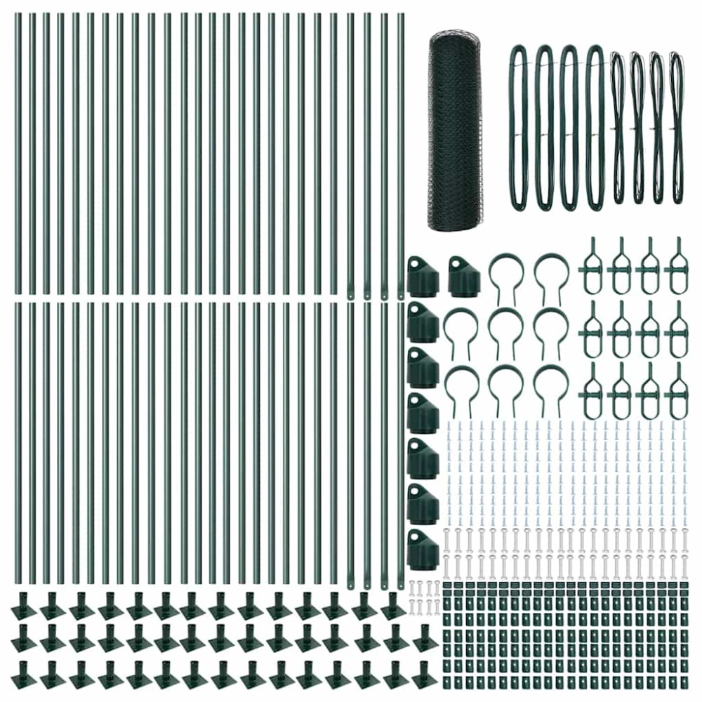 Produktbild för Svetsat Stålstaket med Betongbas 100 x 0,6 m (B x H)