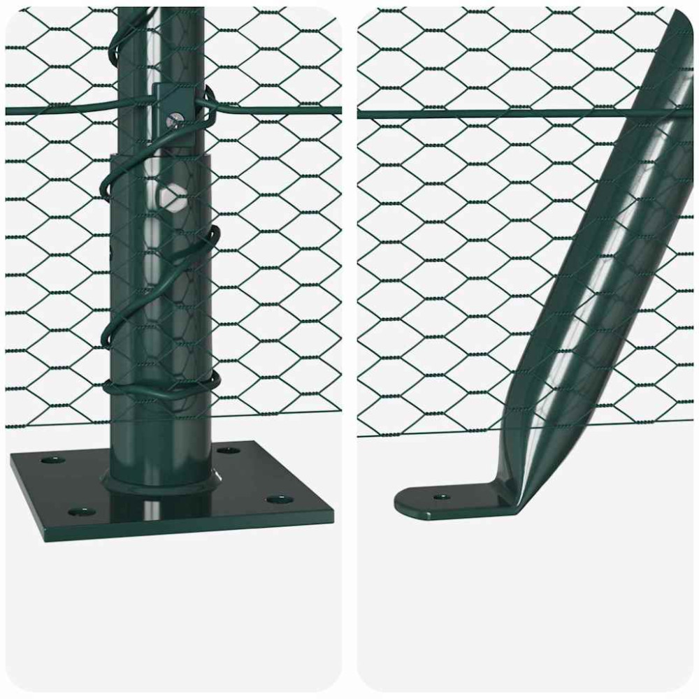 Produktbild för Svetsat Stålstaket med Betongbas 100 x 0,6 m (B x H)