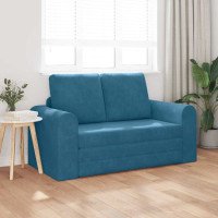 Produktbild för Soffsäng Blå 148 x 71 x 83 cm Sammet