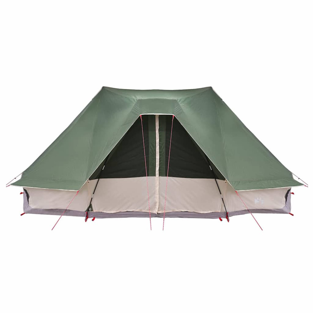 Produktbild för Tipi Tält med tak med lagring Grön 680 x 430 x 270 cm taffeta