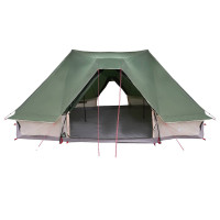 Produktbild för Tipi Tält med tak med lagring Grön 680 x 430 x 270 cm taffeta