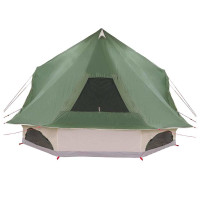 Produktbild för Tipi Tält med tak med lagring Grön 680 x 430 x 270 cm taffeta