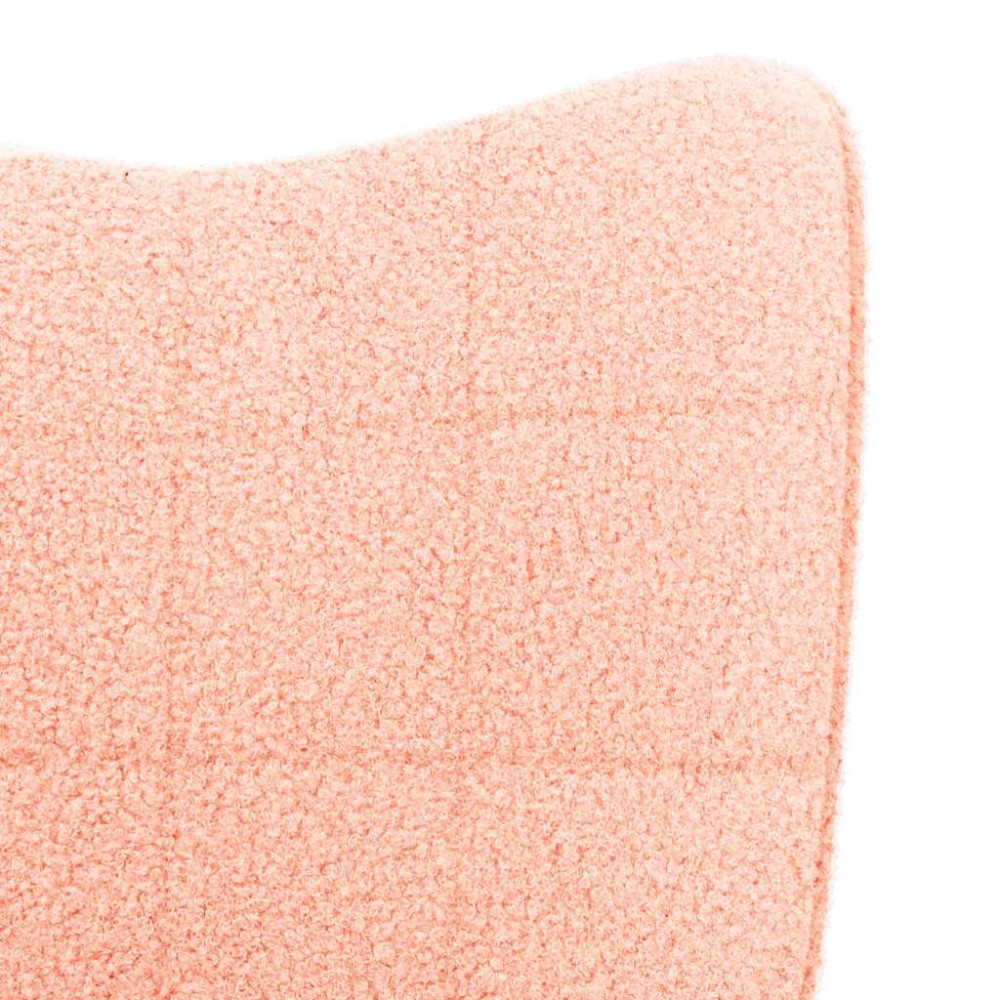 Produktbild för Gungstol Rosa Sherpa tyg