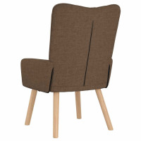 Produktbild för fåtölj Brun 63 x 67 x 94 cm Tyger och plywood
