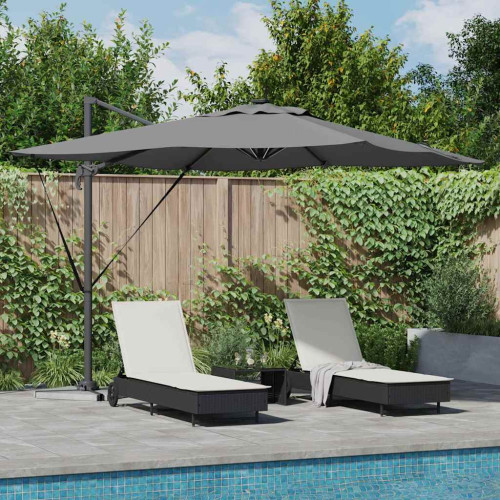 vidaXL Parasoll Antracit 286 x 284 x 270 cm Aluminium och Polyester