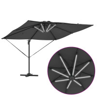 Produktbild för Parasoll Antracit 286 x 284 x 270 cm Aluminium och Polyester