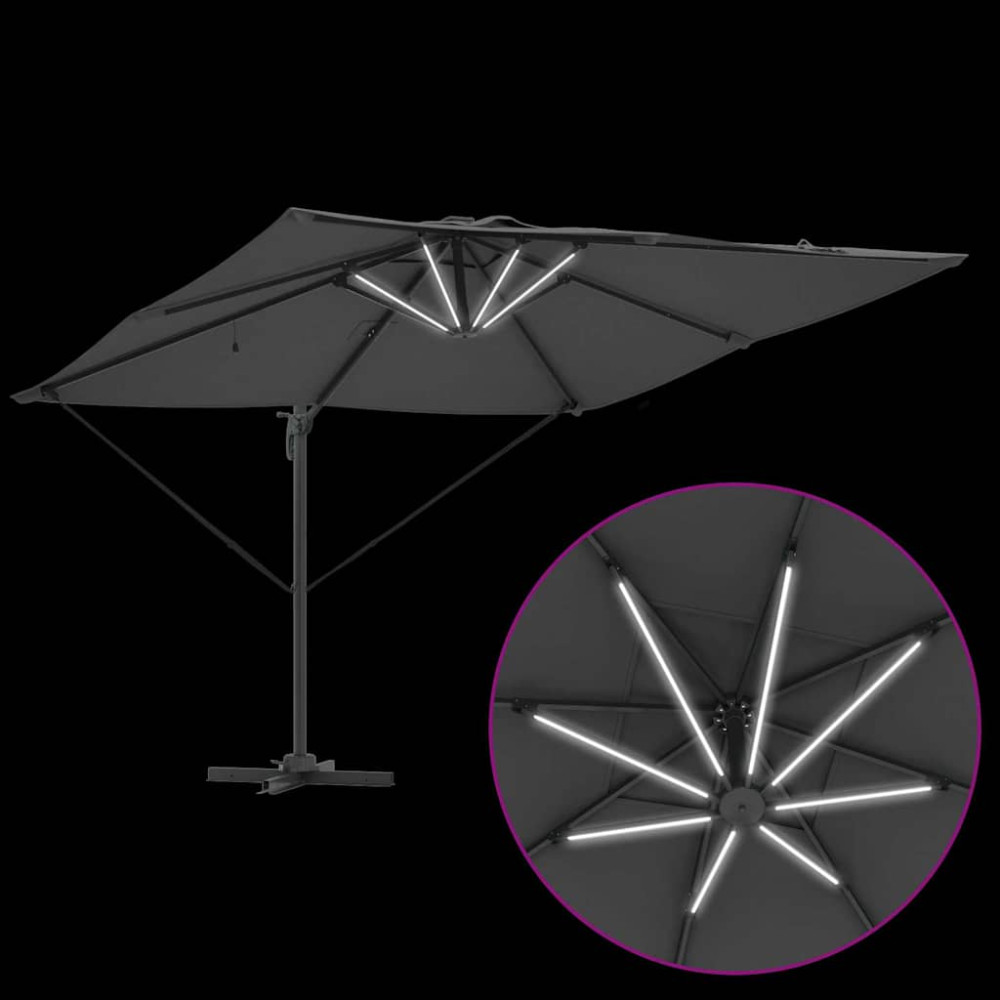 Produktbild för Parasoll Antracit 286 x 284 x 270 cm Aluminium och Polyester