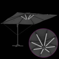 Produktbild för Parasoll Antracit 286 x 284 x 270 cm Aluminium och Polyester
