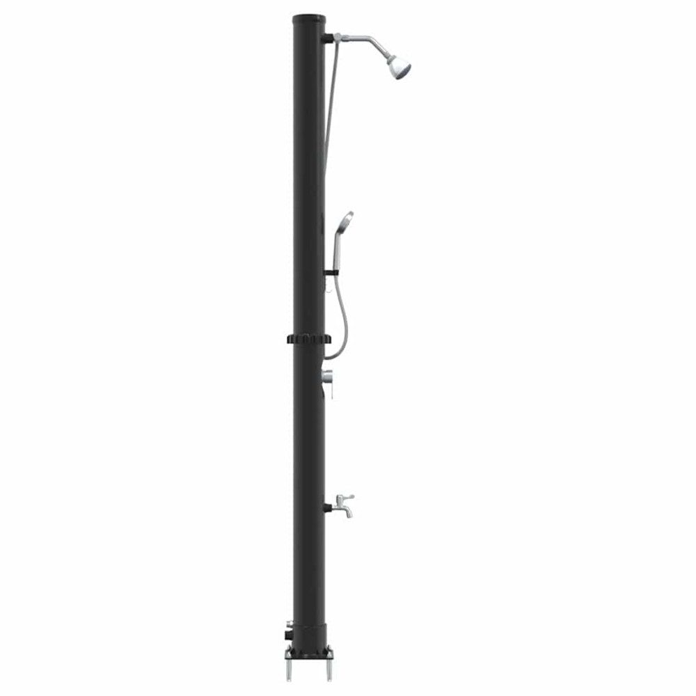 Produktbild för Utomhus Solardusch Svart 217 cm PVC och Aluminium