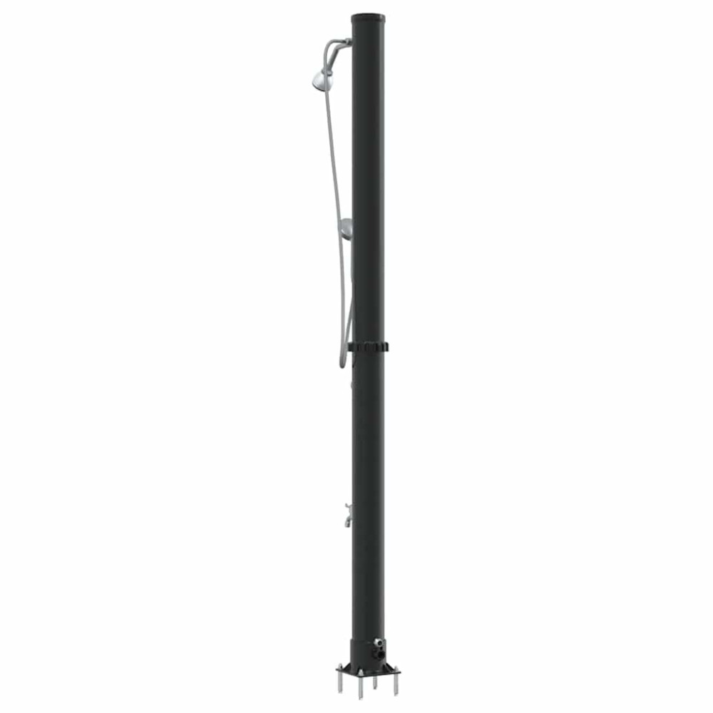 Produktbild för Utomhus Solardusch Svart 217 cm PVC och Aluminium