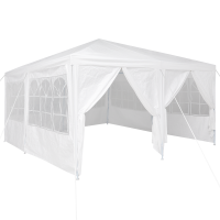 Produktbild för Partytält Vit 400 x 400 x 266 cm polyeten