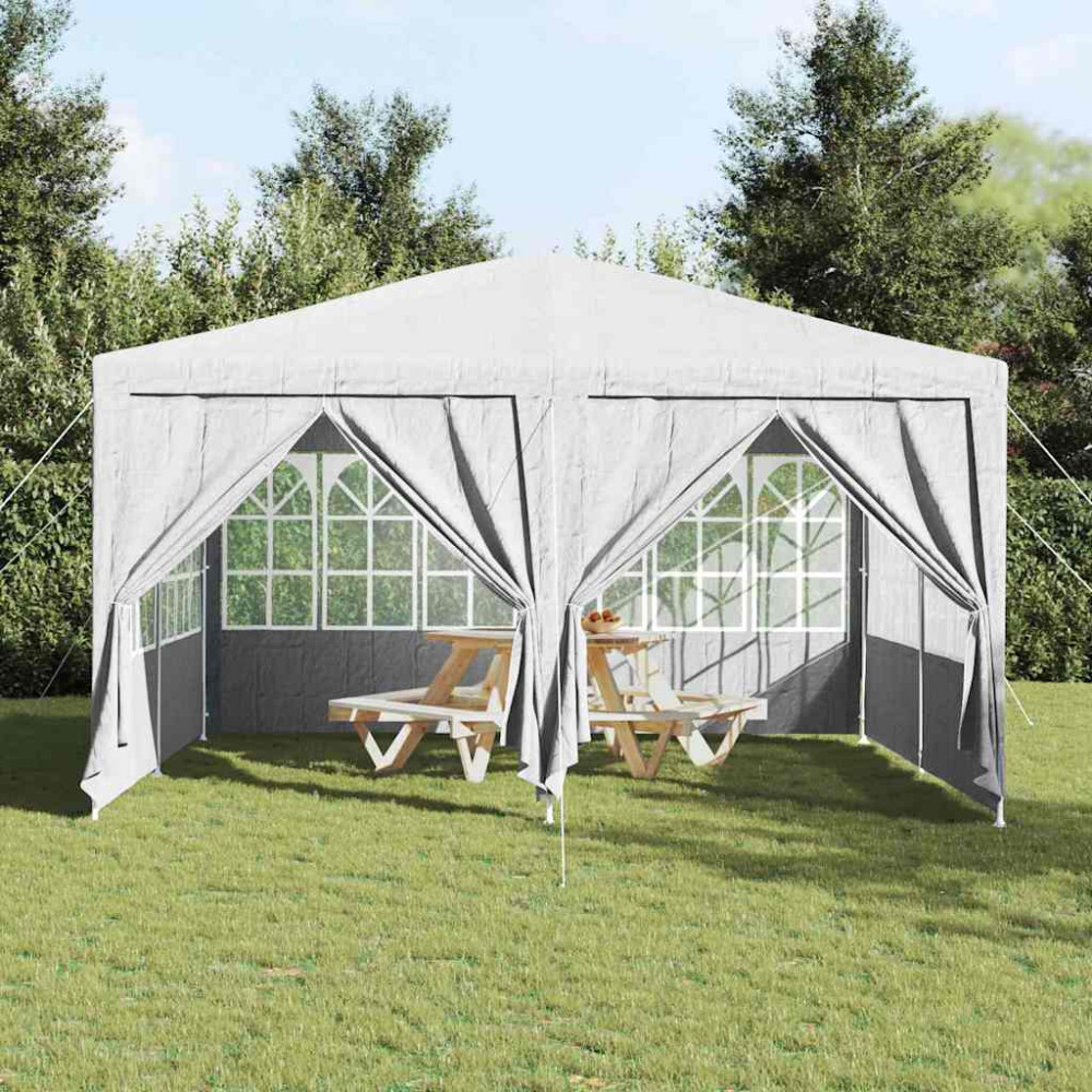 Produktbild för Partytält Vit 400 x 400 x 266 cm polyeten