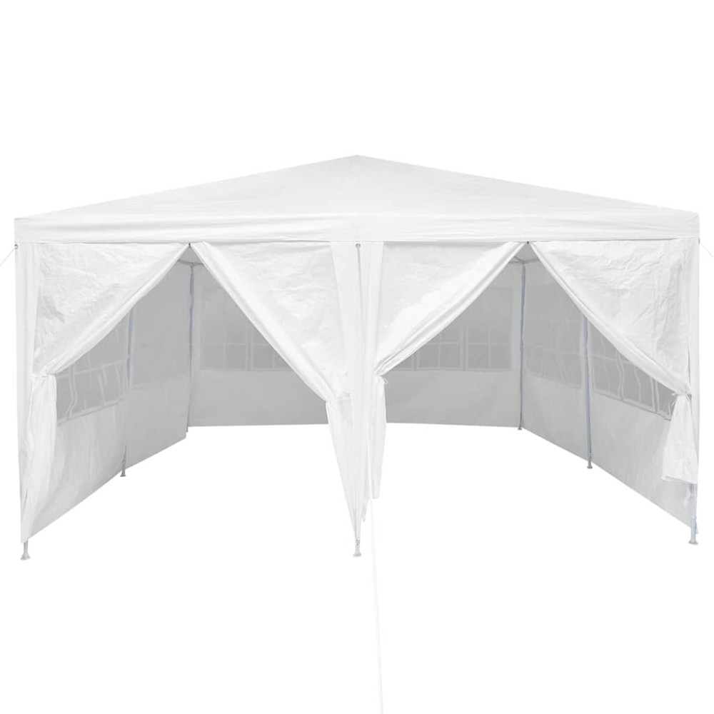 Produktbild för Partytält Vit 400 x 400 x 266 cm polyeten