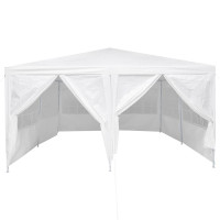 Produktbild för Partytält Vit 400 x 400 x 266 cm polyeten