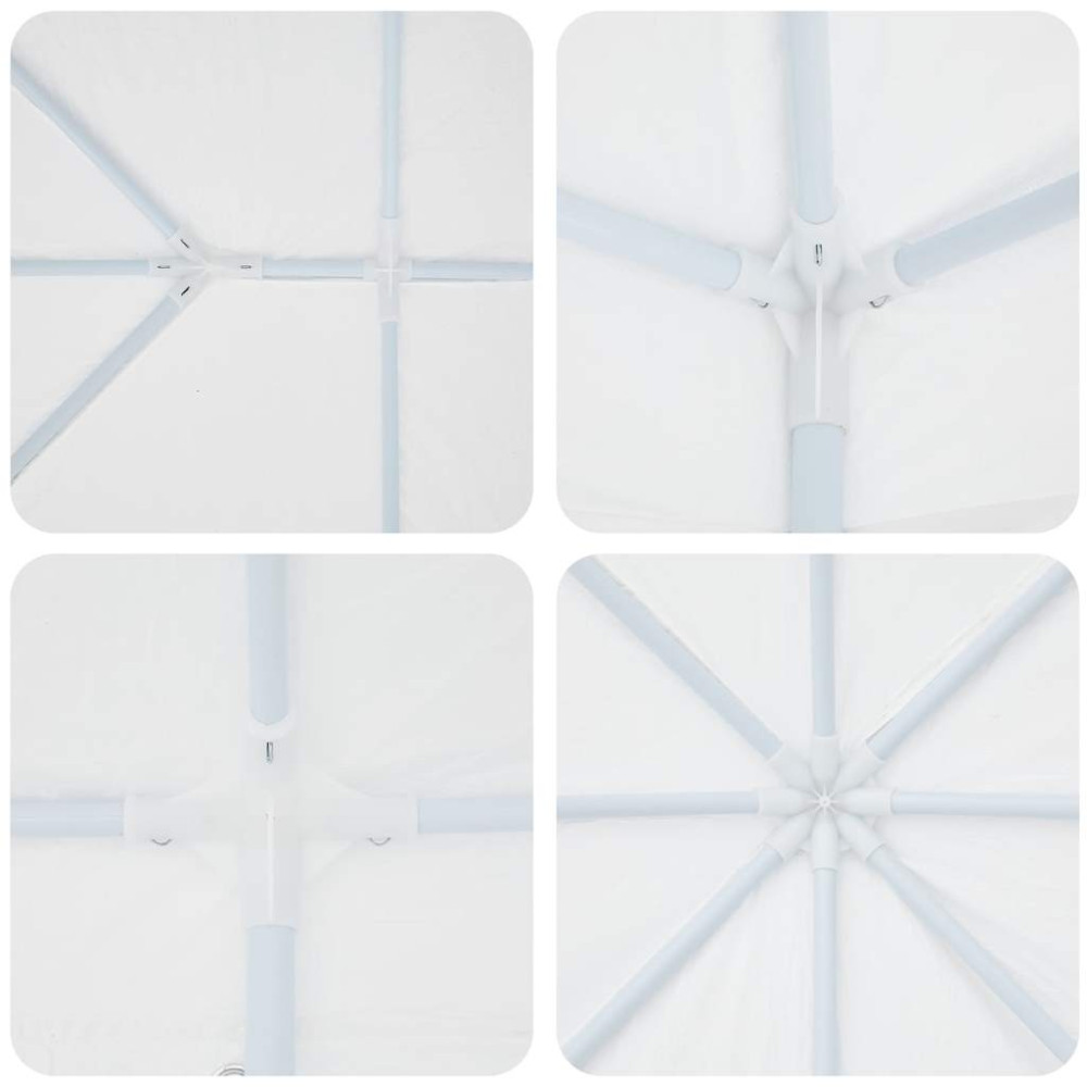 Produktbild för Partytält Vit 400 x 400 x 266 cm polyeten