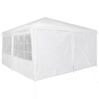 Produktbild för Partytält Vit 400 x 400 x 266 cm polyeten