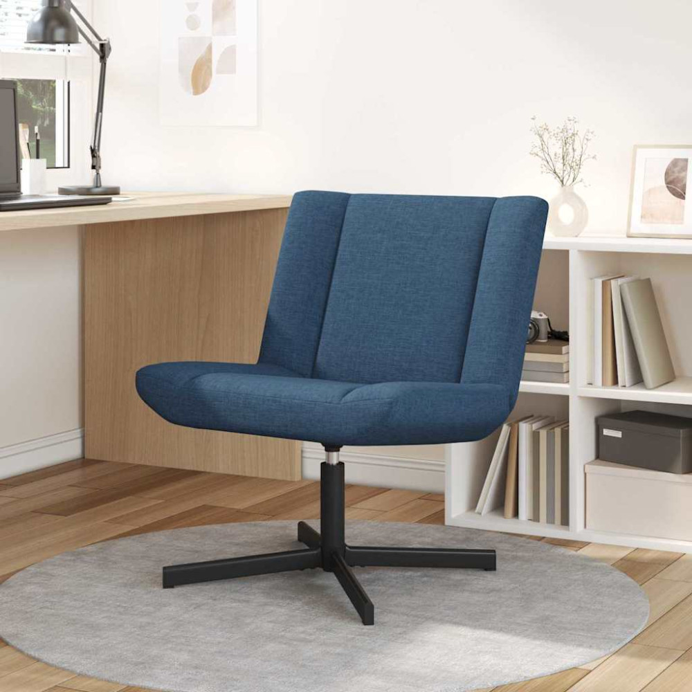 Produktbild för Skrivstol Blå 63 x 75 x 76 cm tyg