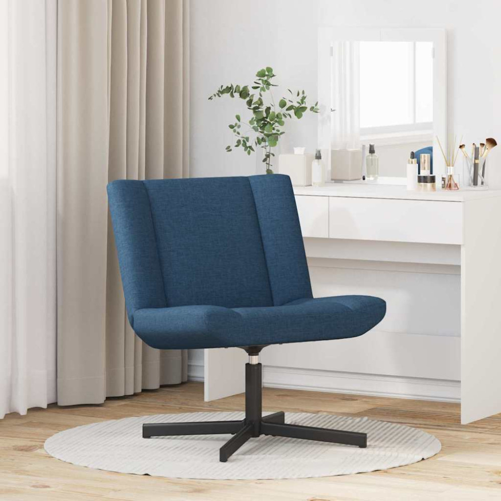 Produktbild för Skrivstol Blå 63 x 75 x 76 cm tyg