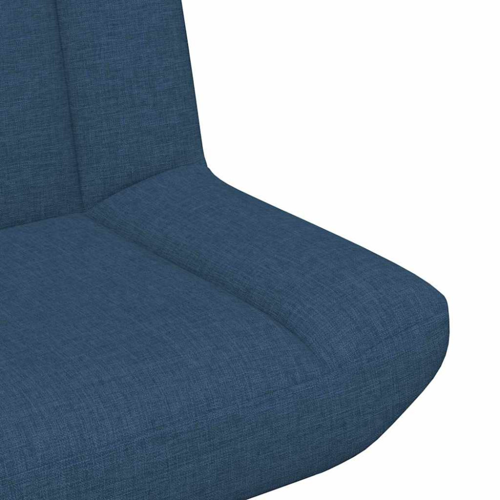 Produktbild för Skrivstol Blå 63 x 75 x 76 cm tyg