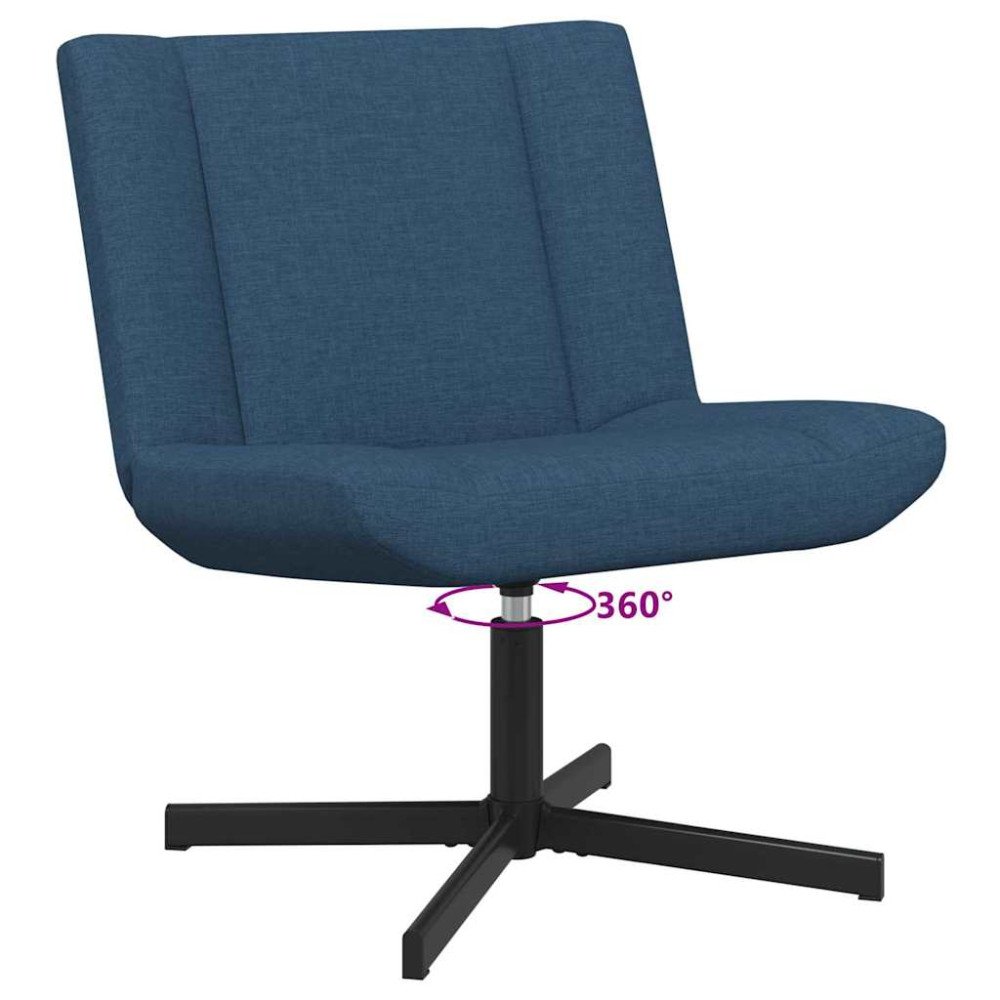Produktbild för Skrivstol Blå 63 x 75 x 76 cm tyg