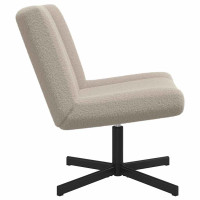 Produktbild för Skrivstol Ljusgrå 63 x 75 x 76 cm Sheepskin