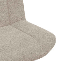Produktbild för Skrivstol Ljusgrå 63 x 75 x 76 cm Sheepskin