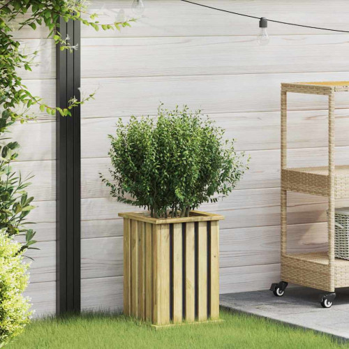 vidaXL Plantlådor Brun 33 x 33 x 45 cm Impregnerat furuträ