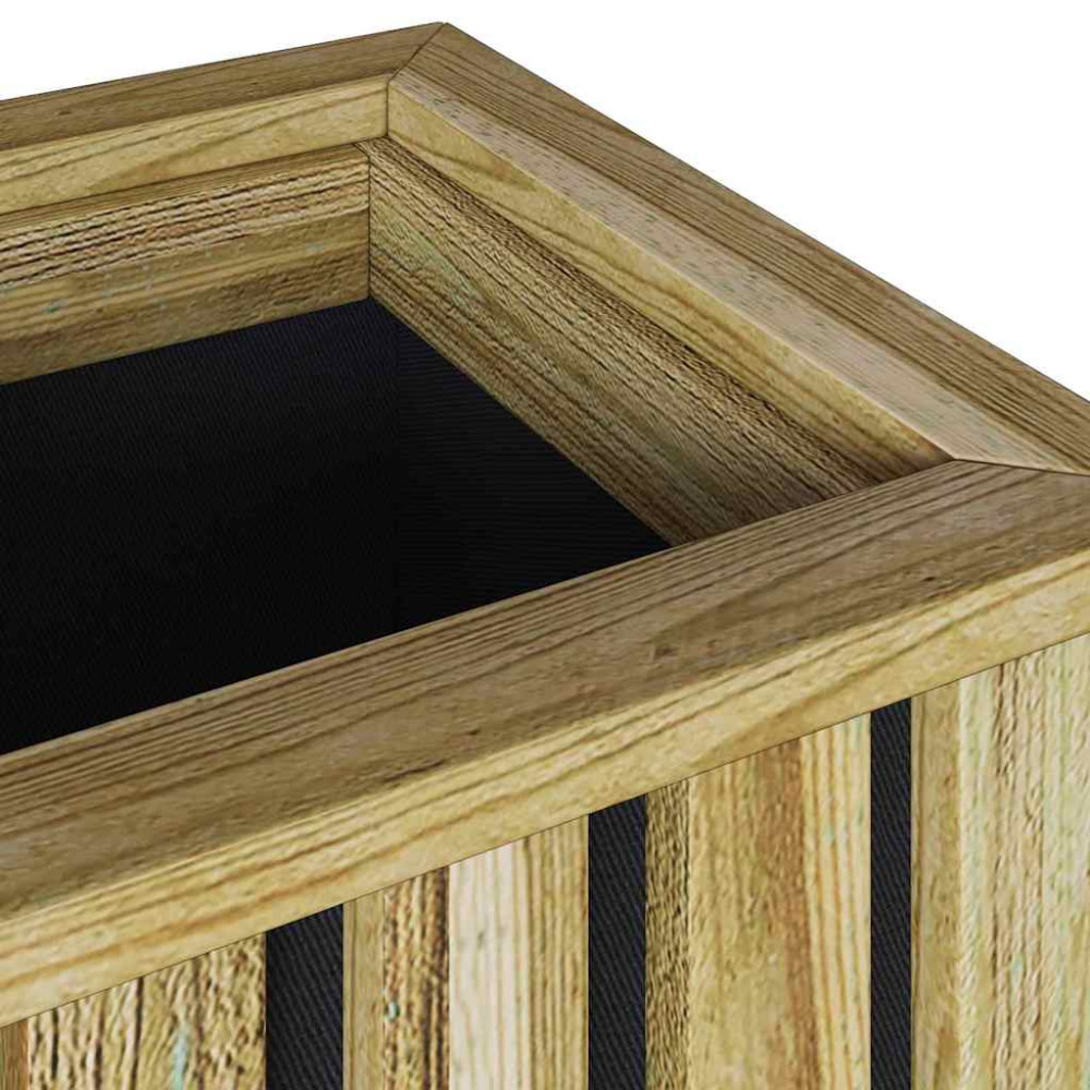 Produktbild för Plantlådor Brun 33 x 33 x 45 cm Impregnerat furuträ