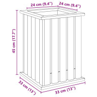 Produktbild för Plantlådor Brun 33 x 33 x 45 cm Impregnerat furuträ