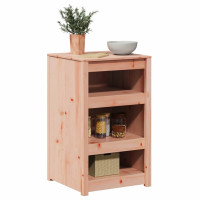Produktbild för Köksskåp med hylla MEPPEL Brun Ek 55 x 55 x 92 cm Massiv furu