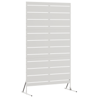 Produktbild för Avskärmningsskärm Grå 100 x 50 x 180 cm Stål
