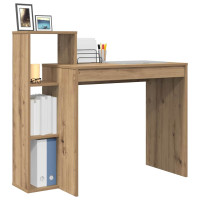 Produktbild för Skrivbord med hylla Artisan Ek 100 x 40 x 90 cm Konstruerat trä
