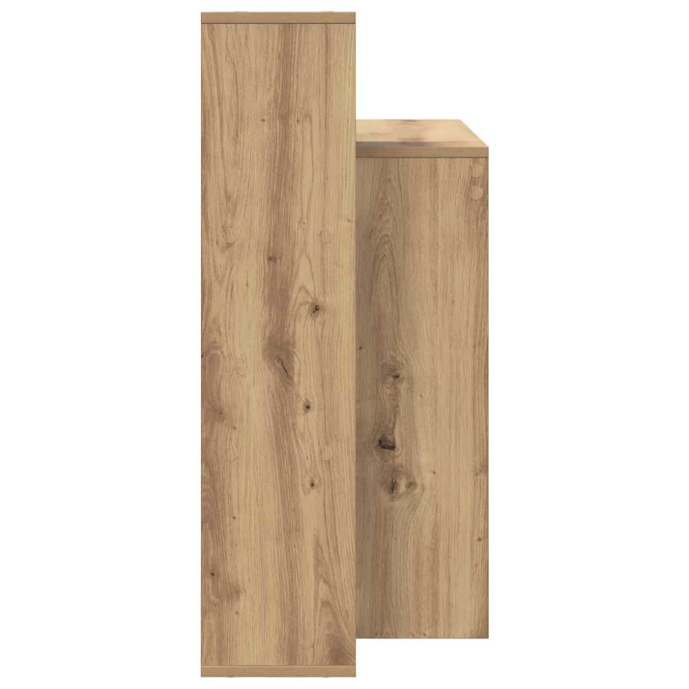 Produktbild för Skrivbord med hylla Artisan Ek 100 x 40 x 90 cm Konstruerat trä
