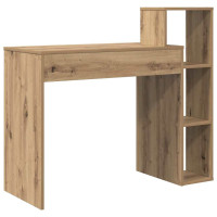 Produktbild för Skrivbord med hylla Artisan Ek 100 x 40 x 90 cm Konstruerat trä