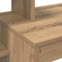 Produktbild för Skrivbord med hylla Artisan Ek 100 x 40 x 90 cm Konstruerat trä