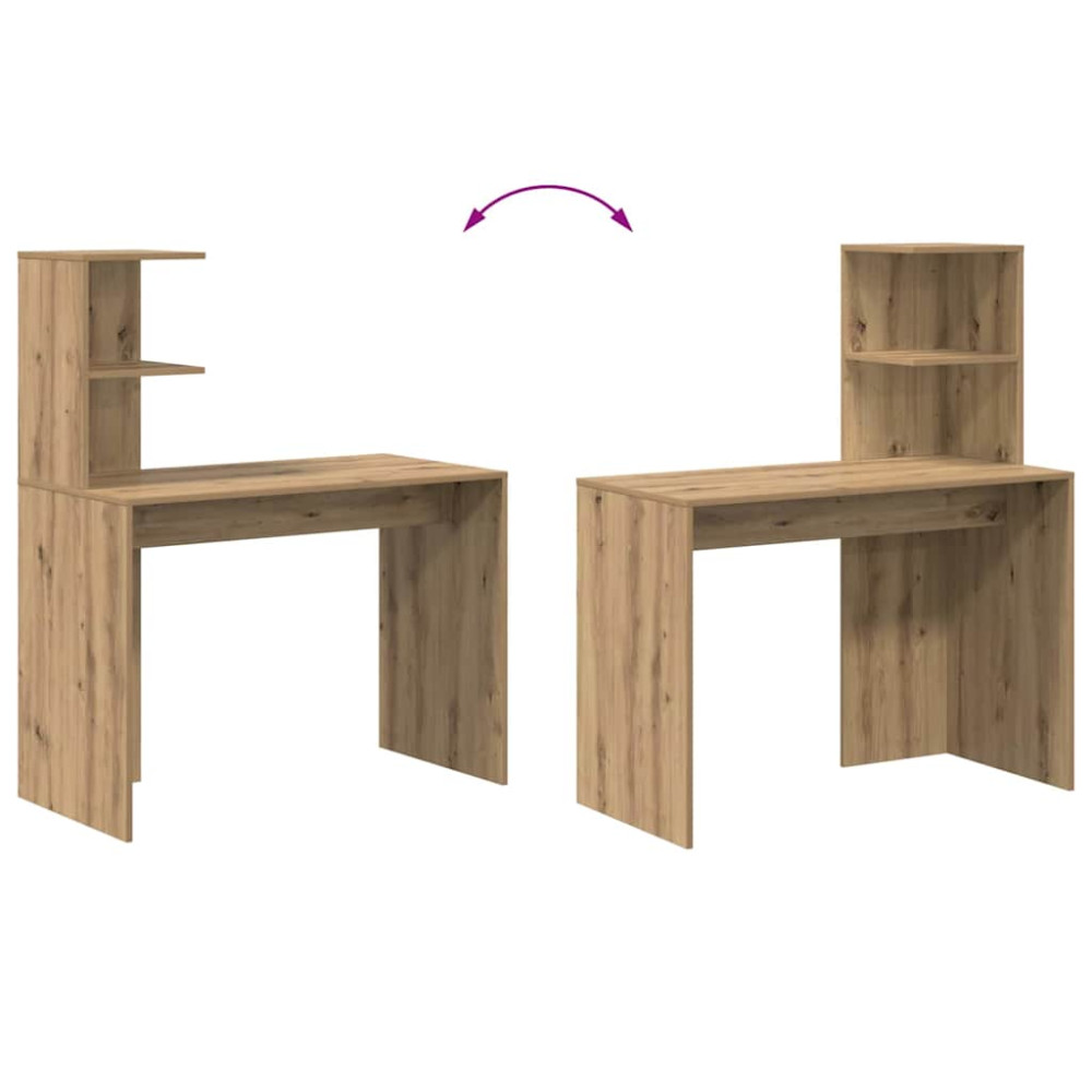 Produktbild för Skrivbord Artisan Ek 102 x 50 x 124 cm Konstruerat trä