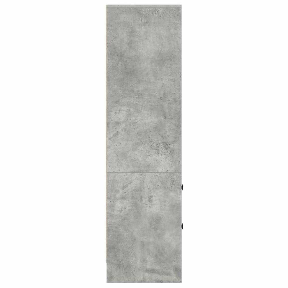Produktbild för Skåp med låda Betonggrå 45,5 x 34 x 127 cm