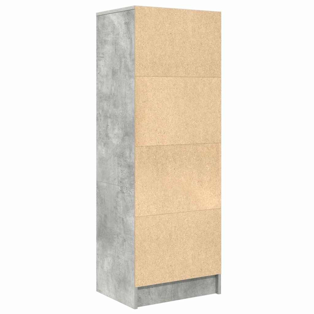 Produktbild för Skåp med låda Betonggrå 45,5 x 34 x 127 cm