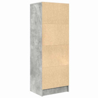 Produktbild för Skåp med låda Betonggrå 45,5 x 34 x 127 cm