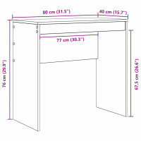 Produktbild för Skrivbord Sonoma-ek 80 x 40 x 76 cm