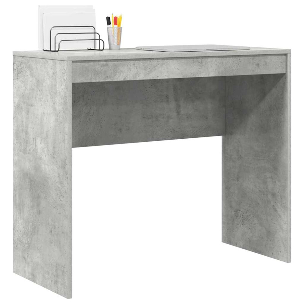 Produktbild för Skrivbord Betonggrå 90 x 40 x 76 cm