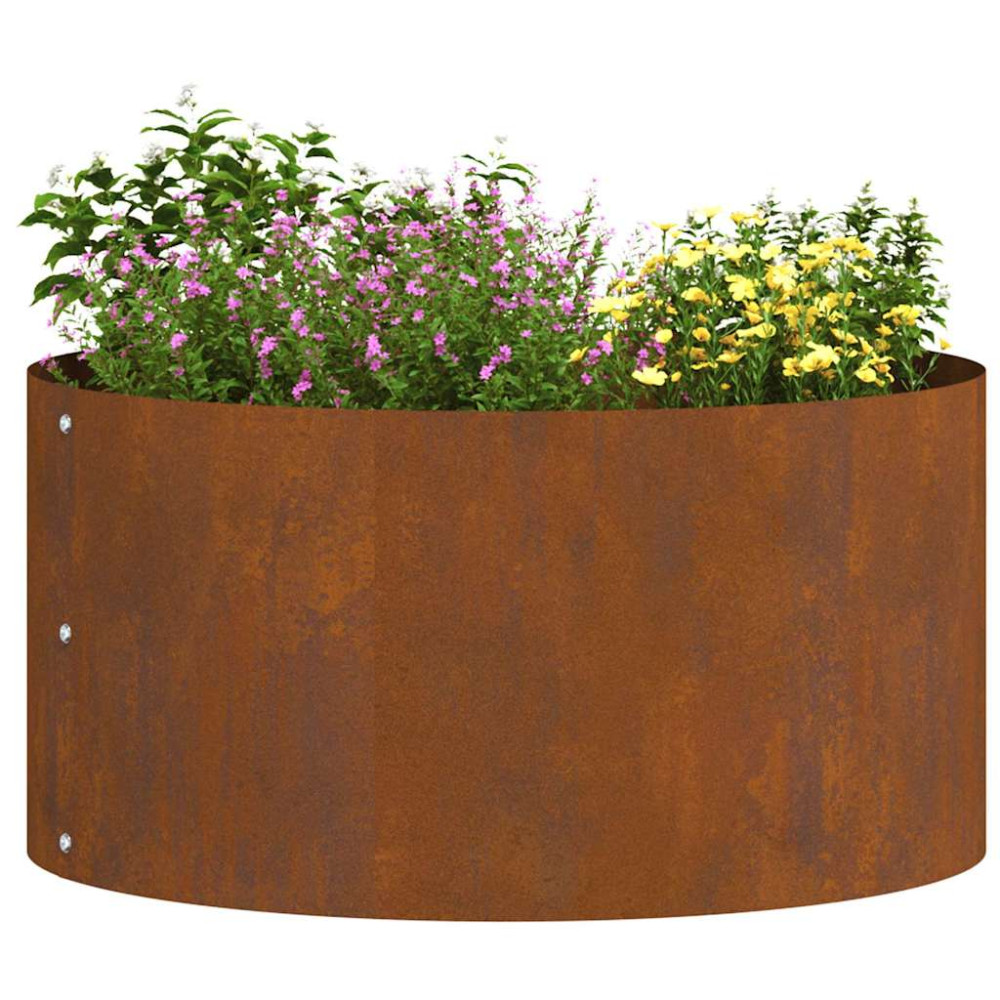 Produktbild för Krukring Brun 40 x 40 x 20 cm Väderbeständig stål