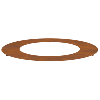 Produktbild för lämplig för Flat trädring Brun Ø50 / 80 cm Väderbeständig stål