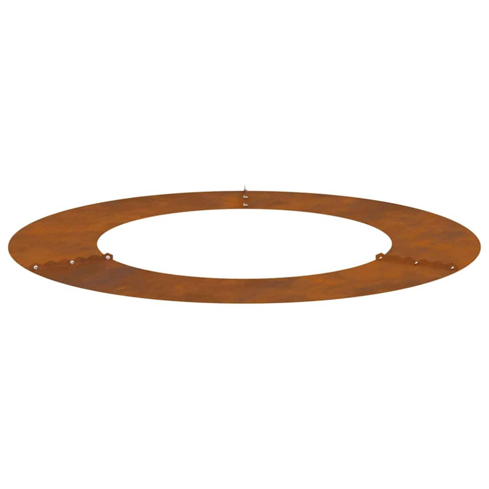 Produktbild för lämplig för Flat trädring Brun Ø50 / 80 cm Väderbeständig stål